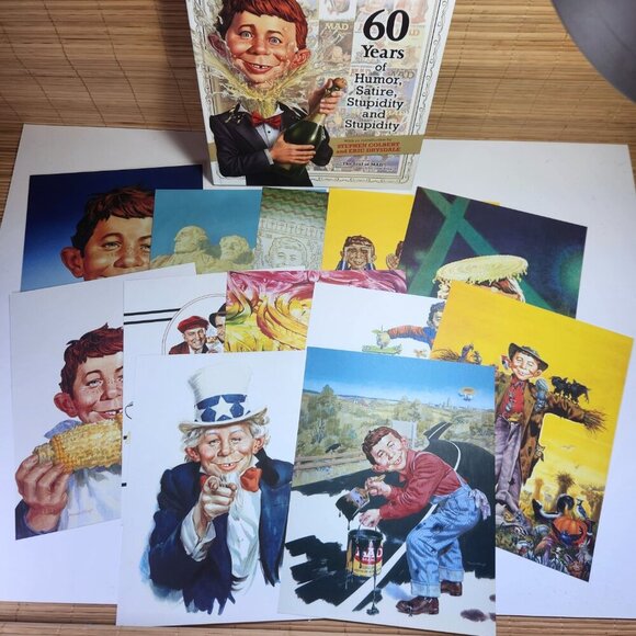 Totally MAD Magazine 60 Years of Humor 2012 HC with 12 Classic MAD Cover Prints - Picture 6 of 16